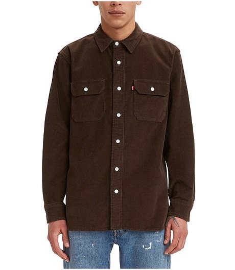 Men's Relaxed Fit Cotton Corduroy Worker Shirt
