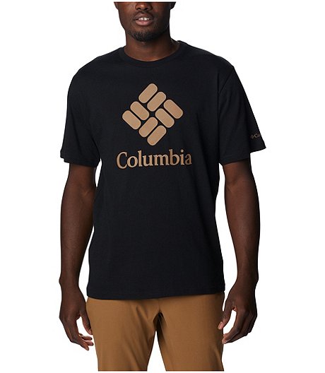 Men's Graphic Logo Crewneck Cotton T Shirt