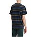 Men's Classic Pocket Striped Crewneck Cotton Slub Jersey T Shirt