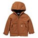 Girls' 0-24 Months Canvas Long Sleeve Insulated Hooded Jacket