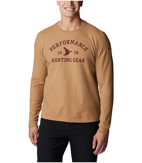 Men's PHG University Long Sleeve Waffle Knit Crewneck Shirt