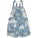 Girls' 7-16 Years Knotted Shortall Jean Overalls - Light Wash