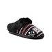Women's Nordic Knit Slippers with Faux Fur Trim