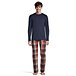 Men's Heritage Plaid Crewneck Long Sleeve T Shirt and Pants Pajama Set