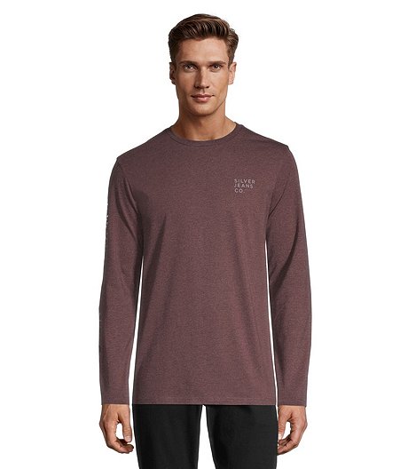 Men's Long Sleeve Crewneck Graphic T Shirt
