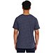 Men's Logo Crewneck Marled Yarn Cotton T Shirt