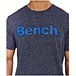 Men's Logo Crewneck Marled Yarn Cotton T Shirt
