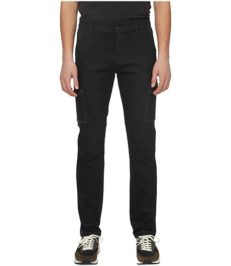 Men's Jeff Comfort Stretch Denim Cargo Pants - Black