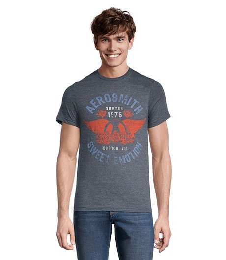 T-shirt graphique Aerosmith à manches courtes pour hommes