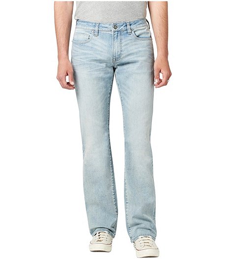 Men's King Slim Fit Light Wash Boot Cut Jeans - Online Only