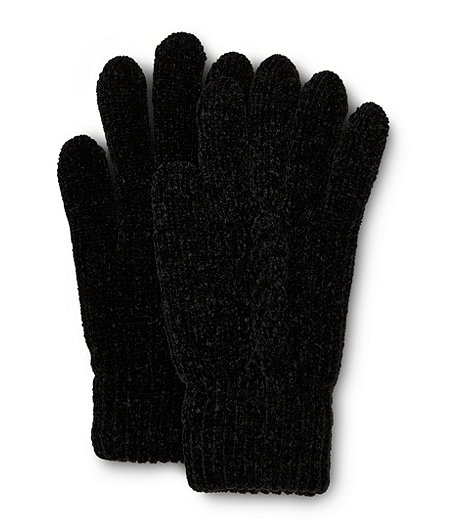 Women's Chenille Cable Knit Gloves