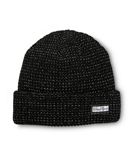 Men's Reflective Double Layer Knit Cuffed Toque