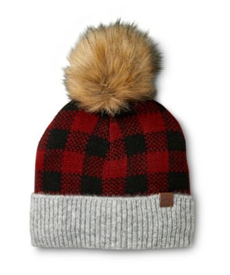 buffalo plaid toque