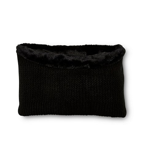 Women's Lined Texture Knitted Neck Warmer