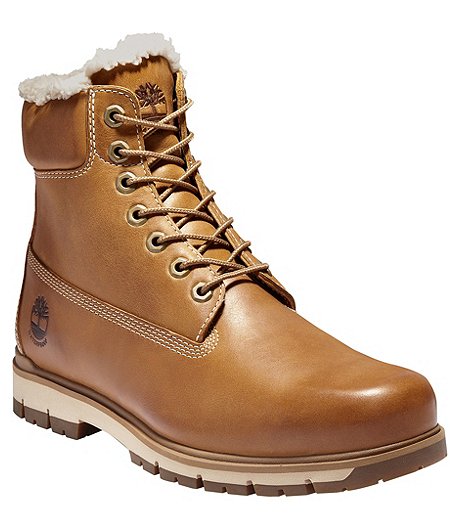 Men's Radford Warm Lined Waterproof Nubuck Leather Boots - Wheat