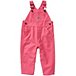 Girls' 2-4 Years Canvas Loose Fit Bib Overall