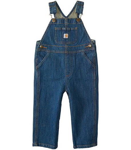 Boys' 0-24 Months Canvas Loose Fit Bib Overalls