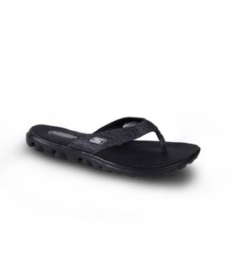 sketchers black flip flops