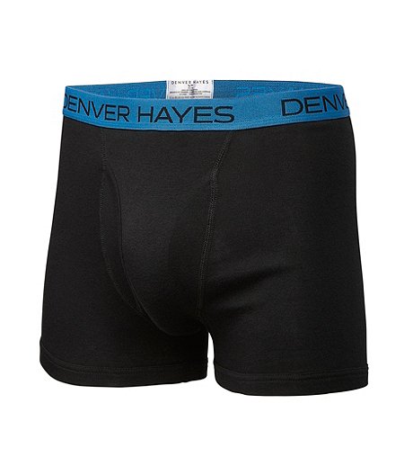 Men's 3 Pack Elastic Cotton Boxer Briefs Underwear