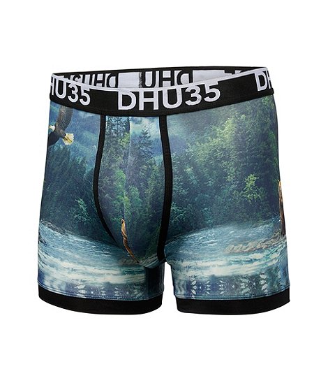 Men's Fashion Photo Real Microfibre Boxer Briefs Underwear