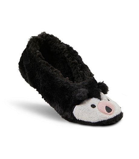Women's Fur Critter Home Socks with Sherpa Lining