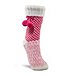 Women's 2 Tone Texture Lounge Socks with Sherpa Lining 