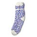 Mi-chaussettes de détente en fil de chenille texturé teintes par zone pour femmes