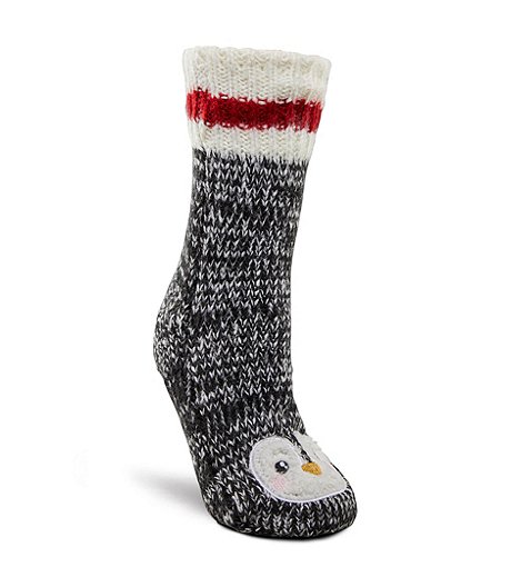 Women's Critter Lounge Socks with Sherpa Lining