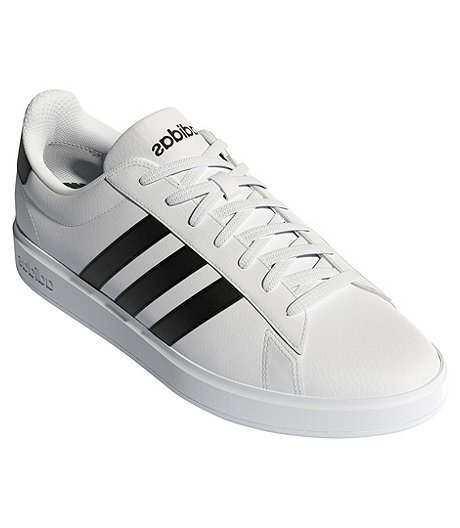 Men's Grand Court 2.0 Cloudfoam Comfort Sneaker - White/Black/White