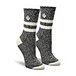  Mi-chaussettes rayées ultradouces classiques Canyon pour femmes, paquet de 2 paires