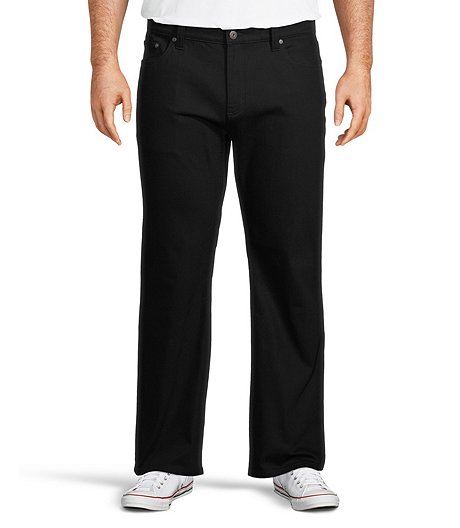 Men's Straight Fit Flextech Stretch Jeans - Black - Oversized