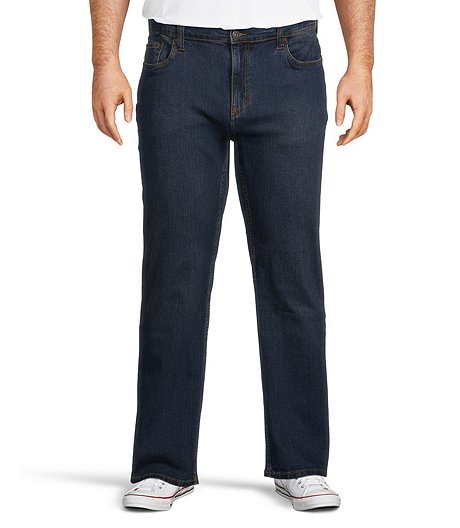 Men's Value Stretch Straight Fit Jeans - Dark Wash