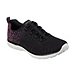 Women's Sport Active Bungee Slip On Shoes - Black White