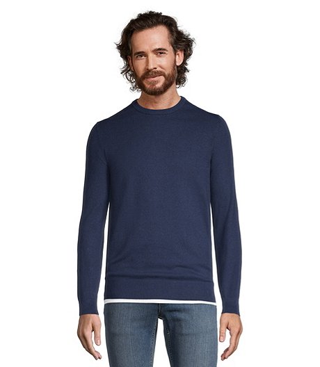 Lada roestvrij Zeggen Men's Jersey Stitch Modern Fit Crewneck Cotton Sweater | Mark's