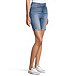 Women's High Rise Bermuda Jean Shorts - Medium Indigo