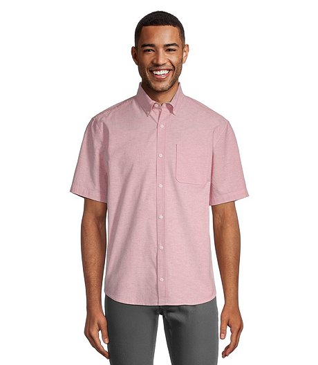 Men's Classic Fit Short Sleeve Oxford Casual Shirt