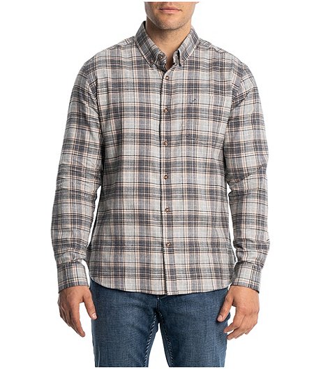 Men's Anderson Long Sleeve Plaid Button Down Flannel Shirt - Online Only
