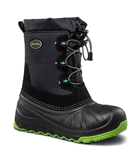 Youth Golden IceFX Winter Boots - Black/Green