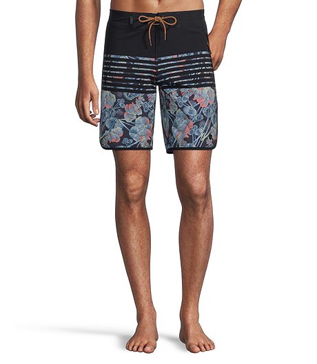 Men's Mid Rise Quick Dry Graphic Boardshorts