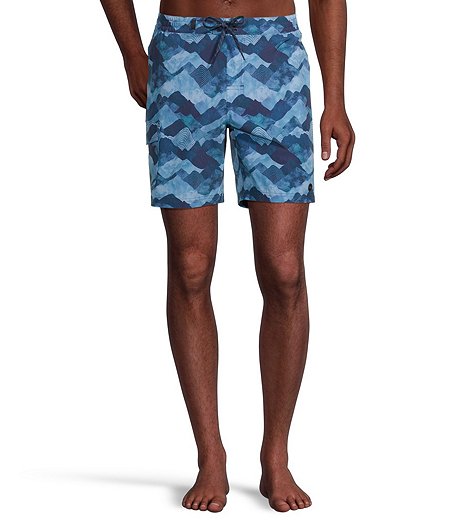 Men's All-Over-Print Quick Dry E-Board Shorts