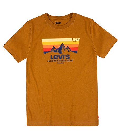 Boys' 7-16 Years Mountain Batwing Crewneck T Shirt