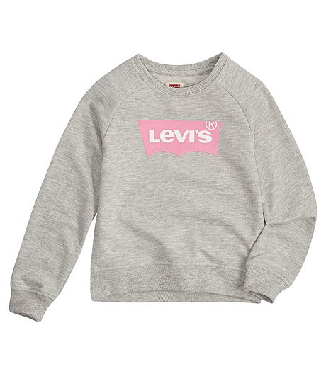 Girls' 7-16 Years Crew Neck Soft Fleece Sweatshirt