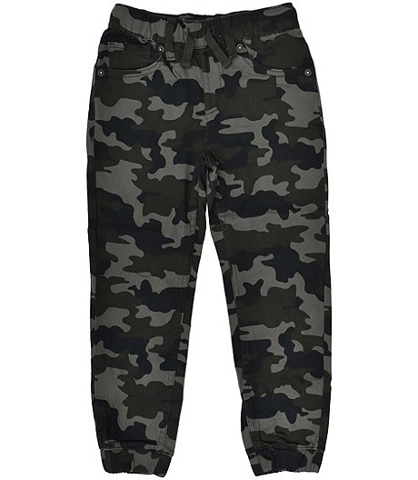 Boy's 4-7 Years Stretch Twill Joggers With Elasticated Waistband