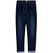 Girls' 7-16 Years Pleated High Rise Loose Fit Denim Jeans
