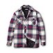 Men's Snap-Front Plaid Quilted Flannel Work Shirt