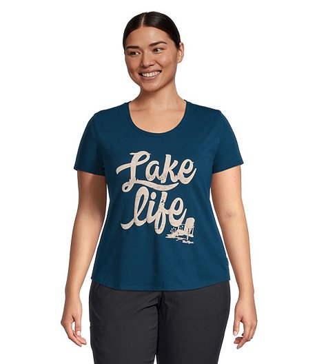 Women's Graphic Scoop Neck T Shirt