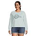 Women's Relaxed Fit Crewneck French Terry Sweatshirt