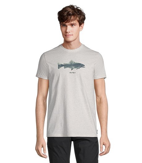 Men's Fish Graphic Short Sleeve Crewneck T Shirt