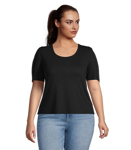 Women's Semi-Fitted Round Neck T Shirt