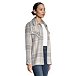 Women's Plaid Oversized Shacket with Chest Pockets